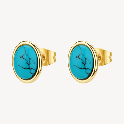 Orecchini Brosway donna Essential Turchese gold