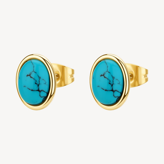 Orecchini Brosway donna Essential Turchese gold