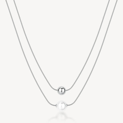 Collana Brosway donna Perfect Doppio filo con perla