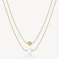 Collana Brosway donna Perfect Perla e sfera gold