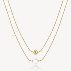 Collana Brosway donna Perfect Perla e sfera gold
