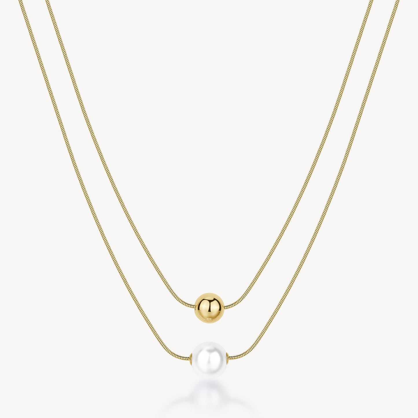 Collana Brosway donna Perfect Perla e sfera gold