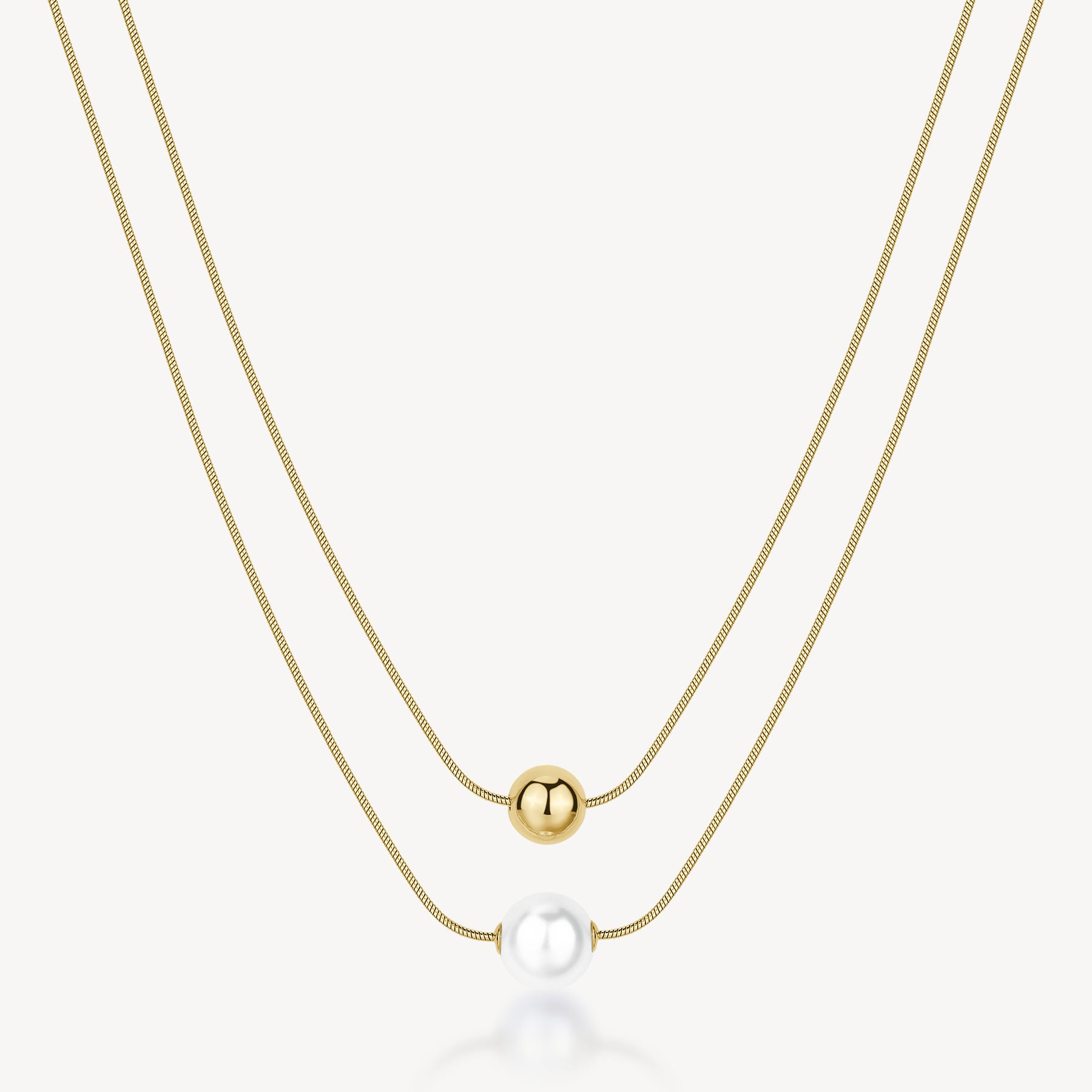 Collana Brosway donna Perfect Perla e sfera gold