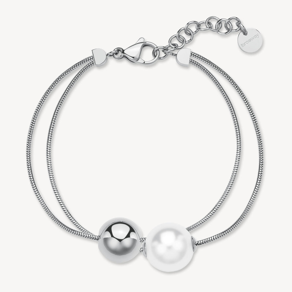 Bracciale Brosway donna Perfect Multifilo con sfera e perla conchiglia