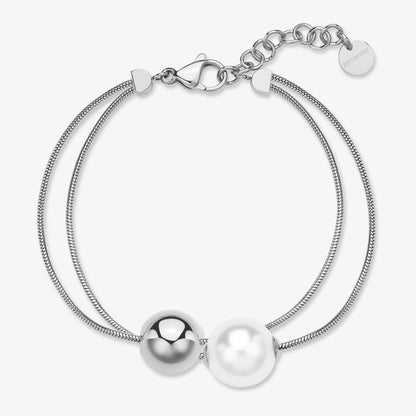 Bracciale Brosway donna Perfect Multifilo con sfera e perla conchiglia