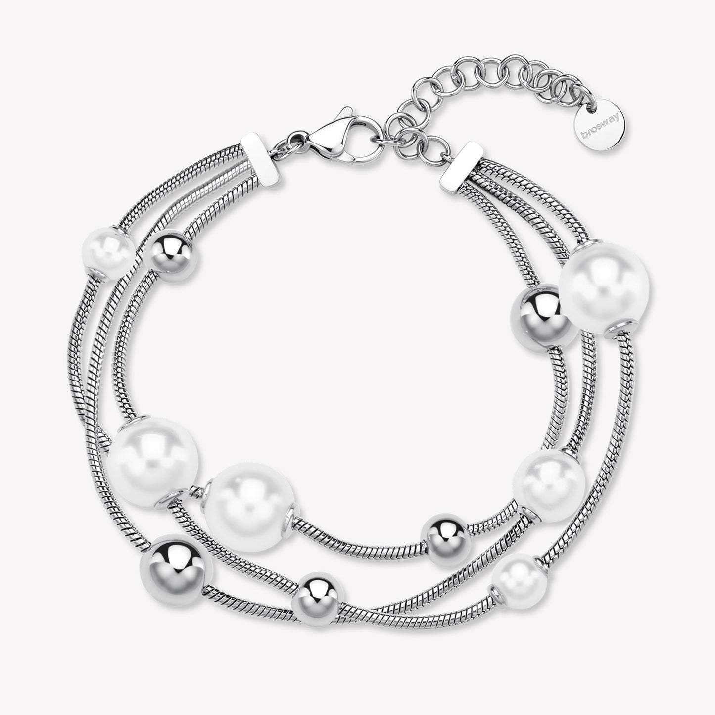 Bracciale Brosway donna Perfect Sfere e perle conchiglia