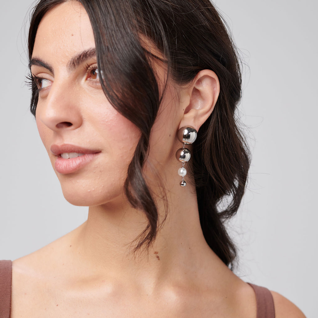 Orecchini Brosway donna Pendenti Perla e sfere