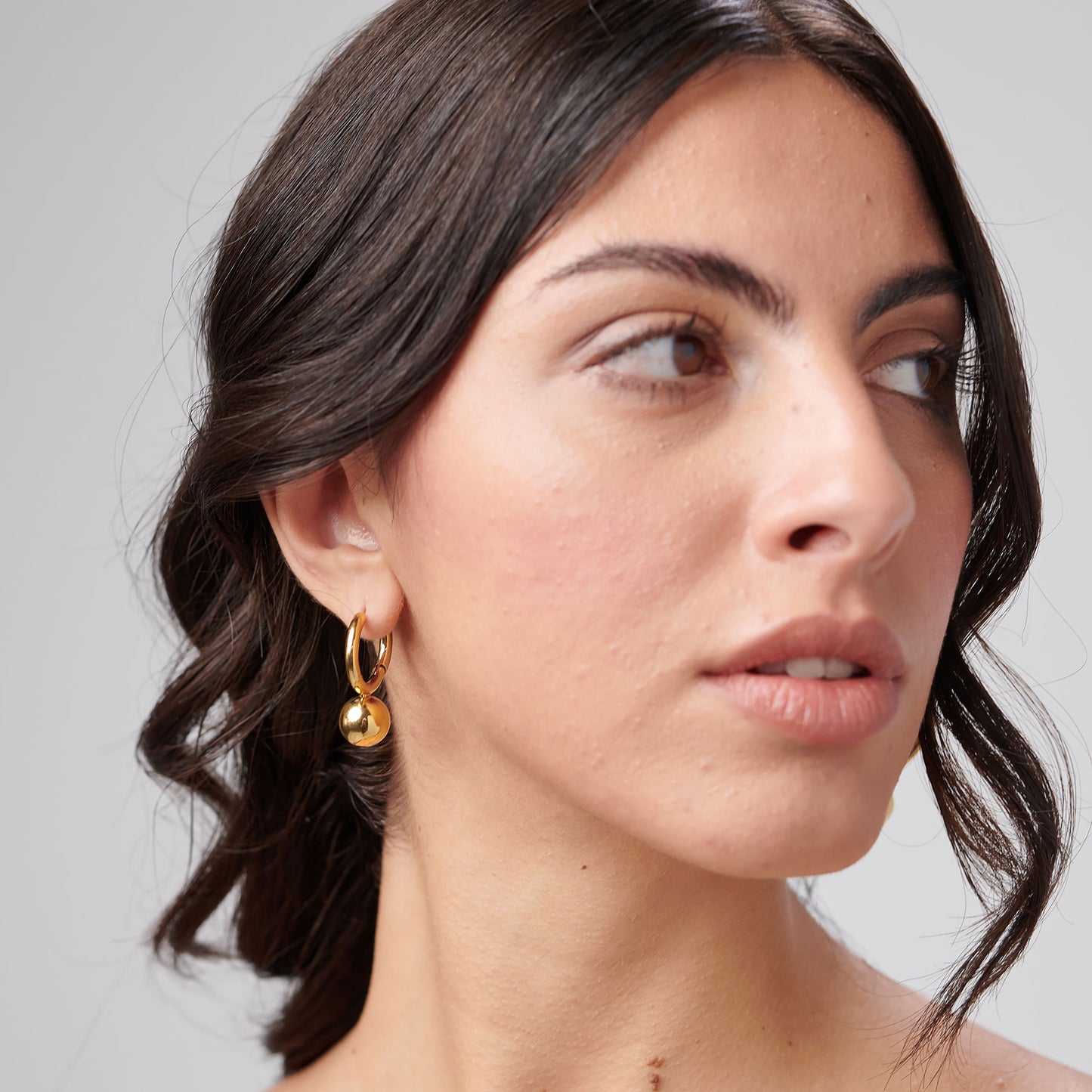 Orecchini a cerchietto Brosway donna Perfect Sfere gold