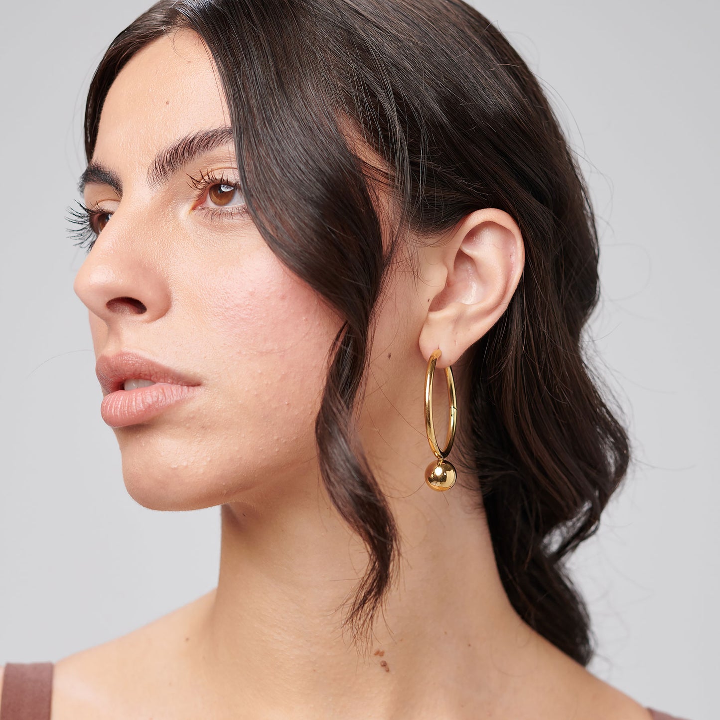 Orecchini a cerchio Brosway donna Perfect Sfere gold