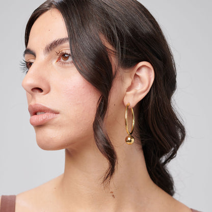 Orecchini a cerchio Brosway donna Perfect Sfere gold