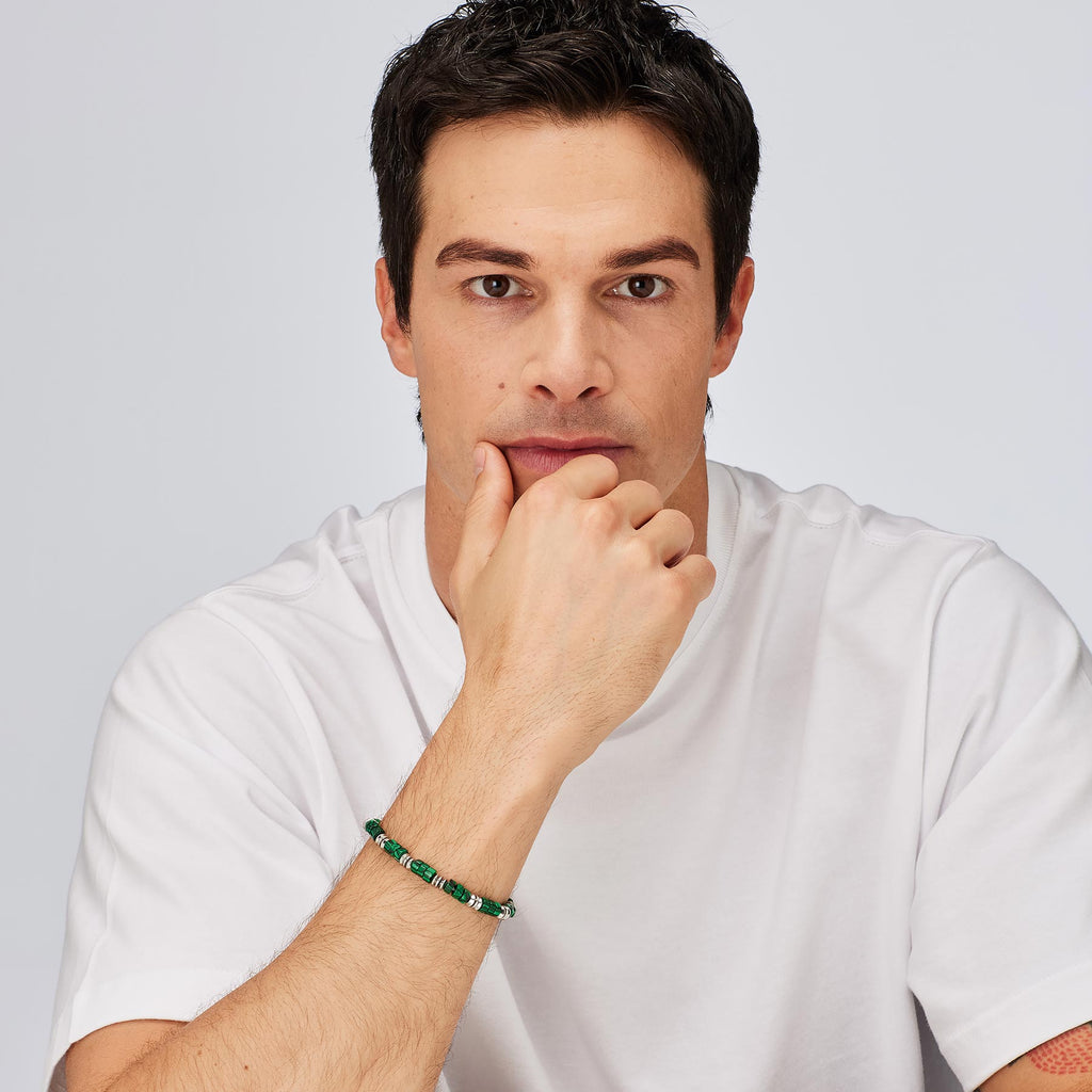 Bracciale Brosway uomo Riptide Malachite