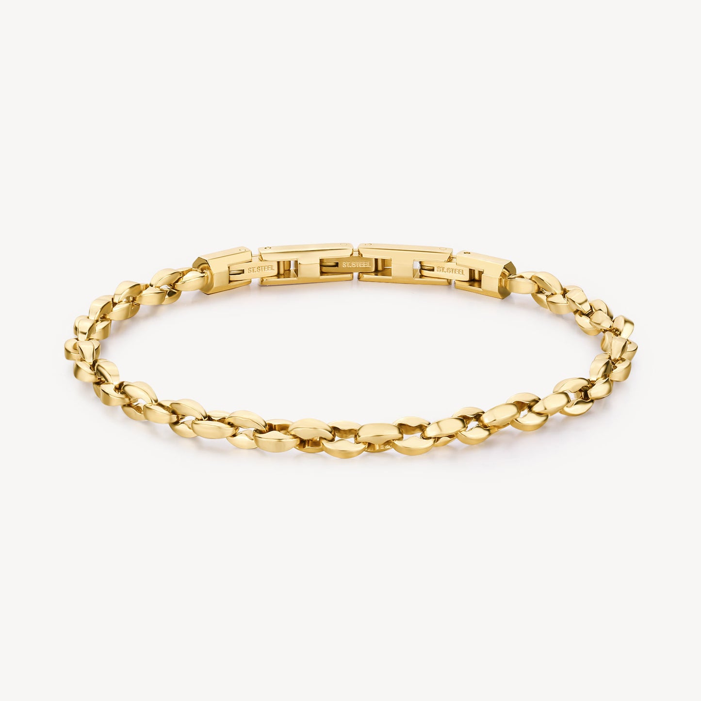 Bracciale Brosway uomo Riptide Maglia caffè gold