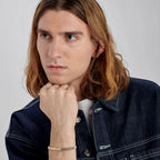 Bracciale uomo Brosway Riptide Piastrina gold