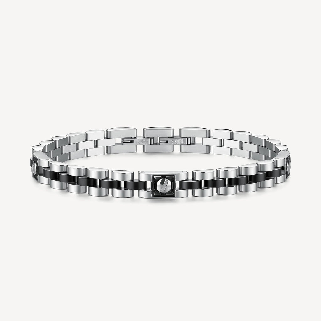 Bracciale uomo Brosway Riptide Rutenio bicolore