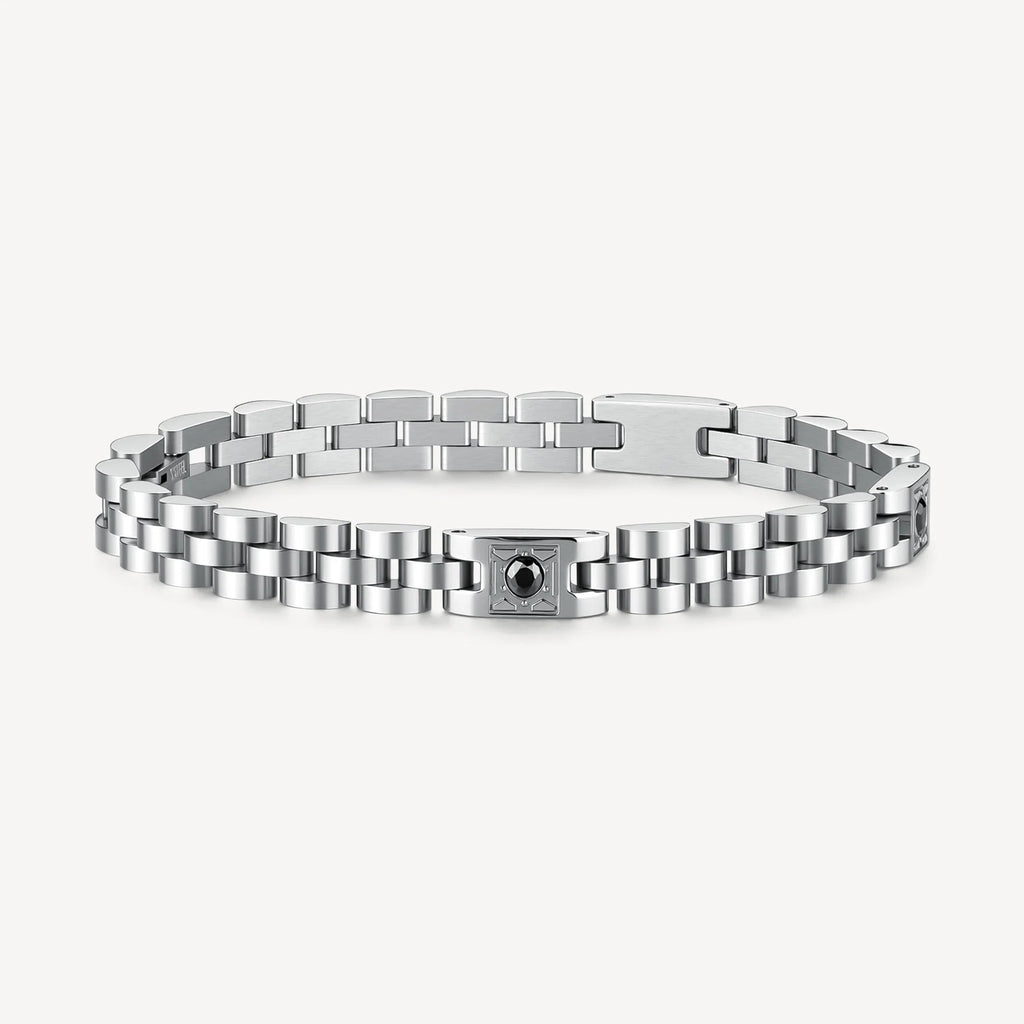 Bracciale uomo Brosway Riptide Zirconi neri