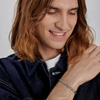Bracciale uomo Brosway Riptide Zirconi neri