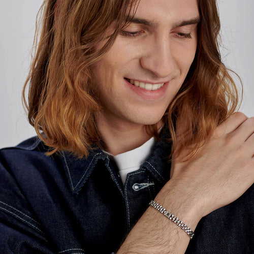 Bracciale uomo Brosway Riptide Zirconi neri