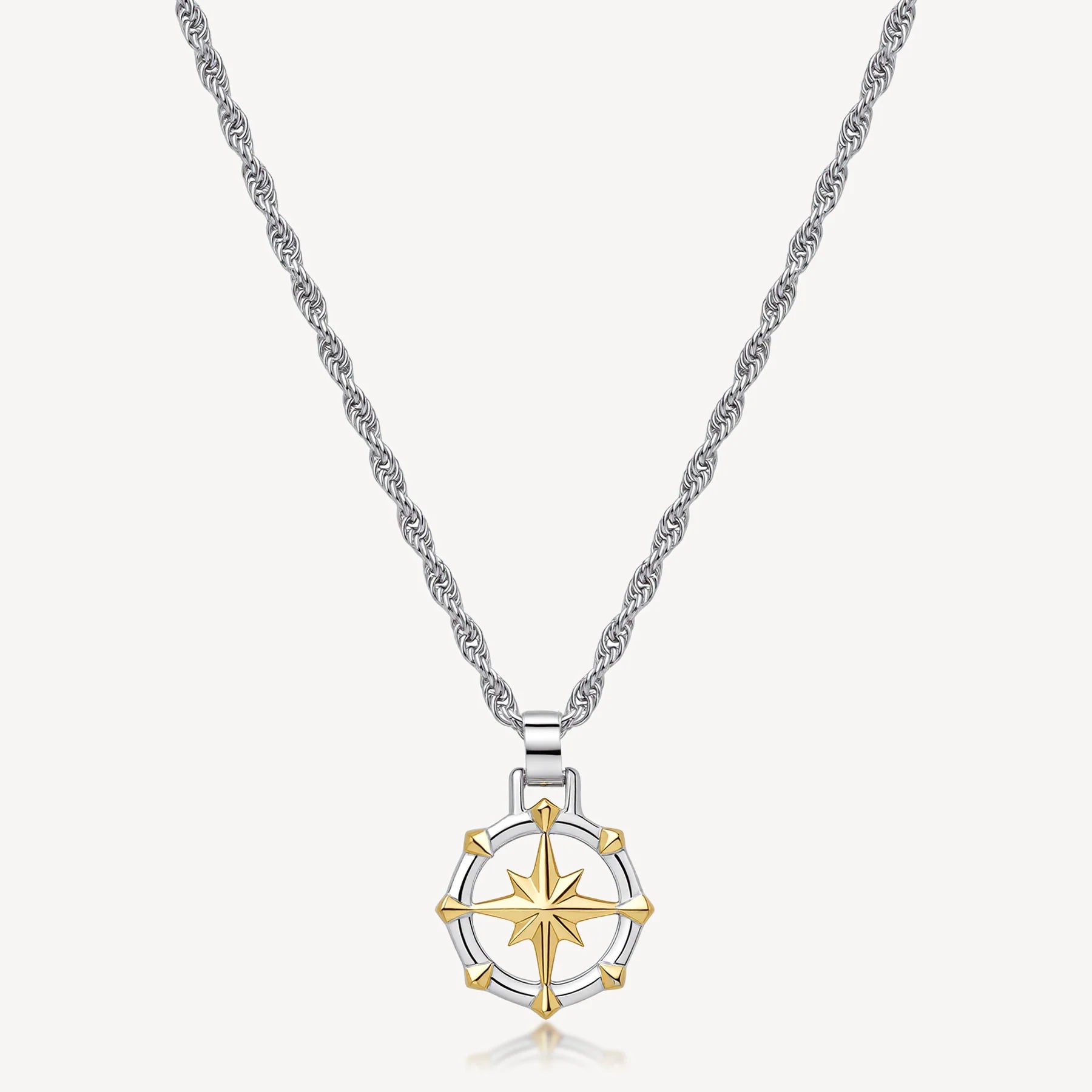 Collana uomo Brosway Seawolf Rosa dei venti bicolore