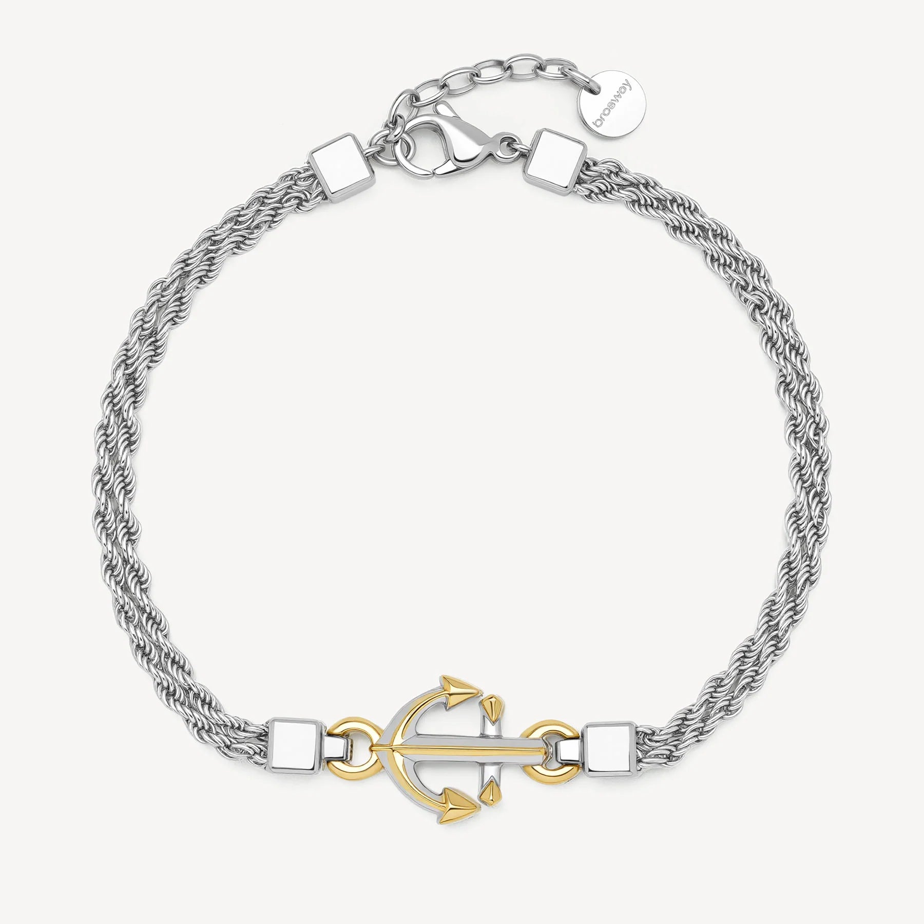Bracciale uomo Brosway Seawolf Ancora bicolore