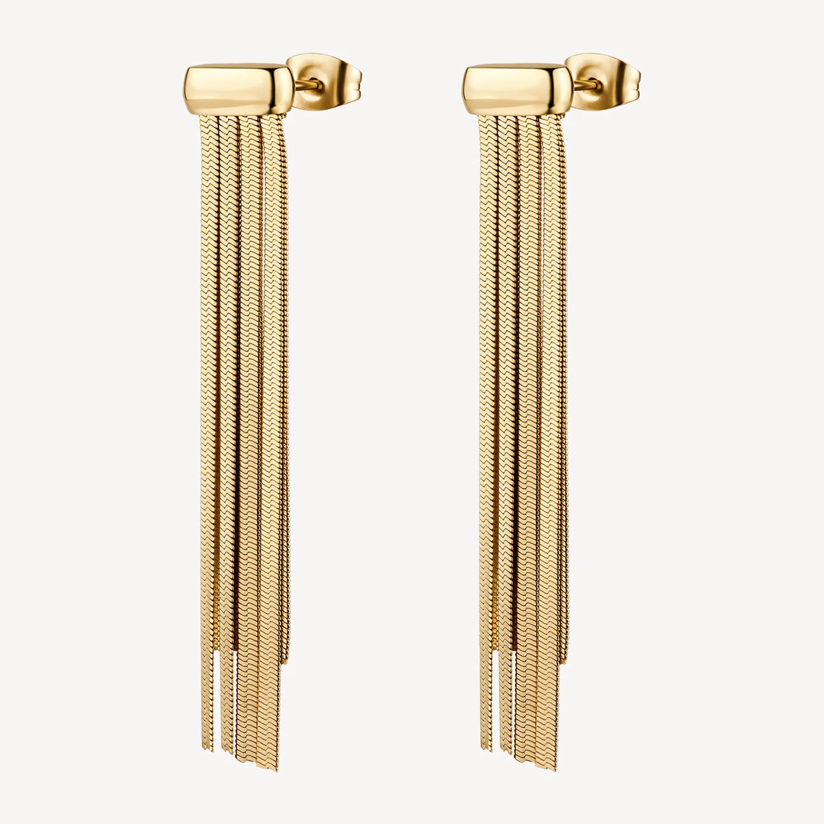 Orecchini Brosway donna Wave Pendenti catene snake gold