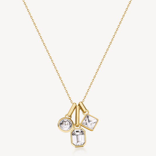Collana Brosway donna Symphonia Tris Crystal gold