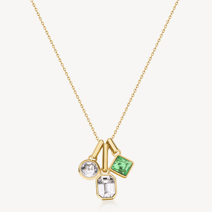 Collana Brosway donna Symphonia Tris green gold