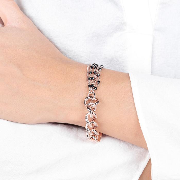 Bracciale Bronzallure Rosario Golden Rosé