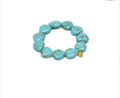 Bracciale Vestopazzo Coral Elastico cuori turchese