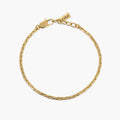 Bracciale Kidult uomo in acciaio dorato con maglie allungate