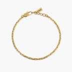 Bracciale Kidult uomo in acciaio dorato con maglie allungate