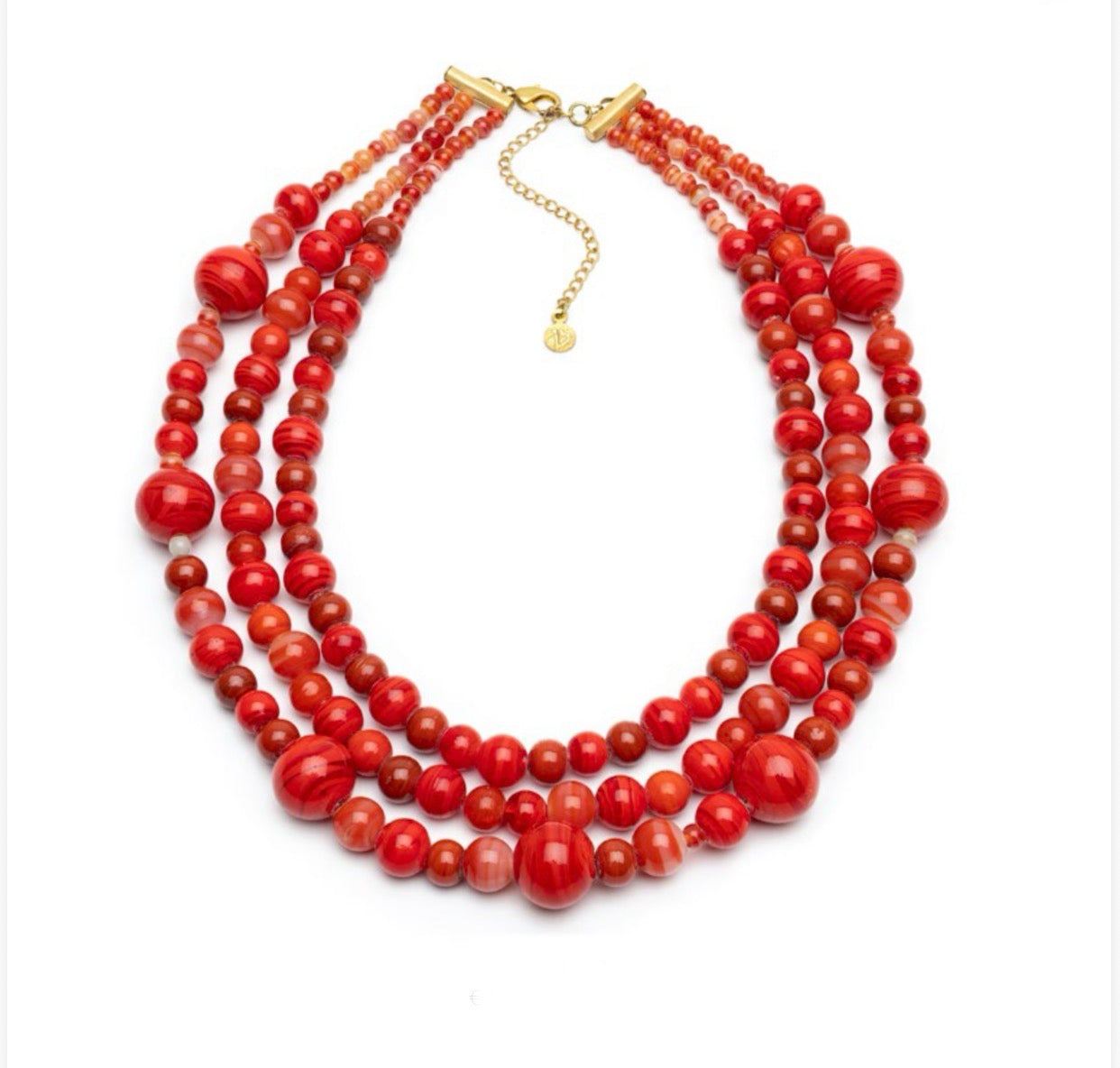 Collana Vestopazzo Coral Multifilo corallo