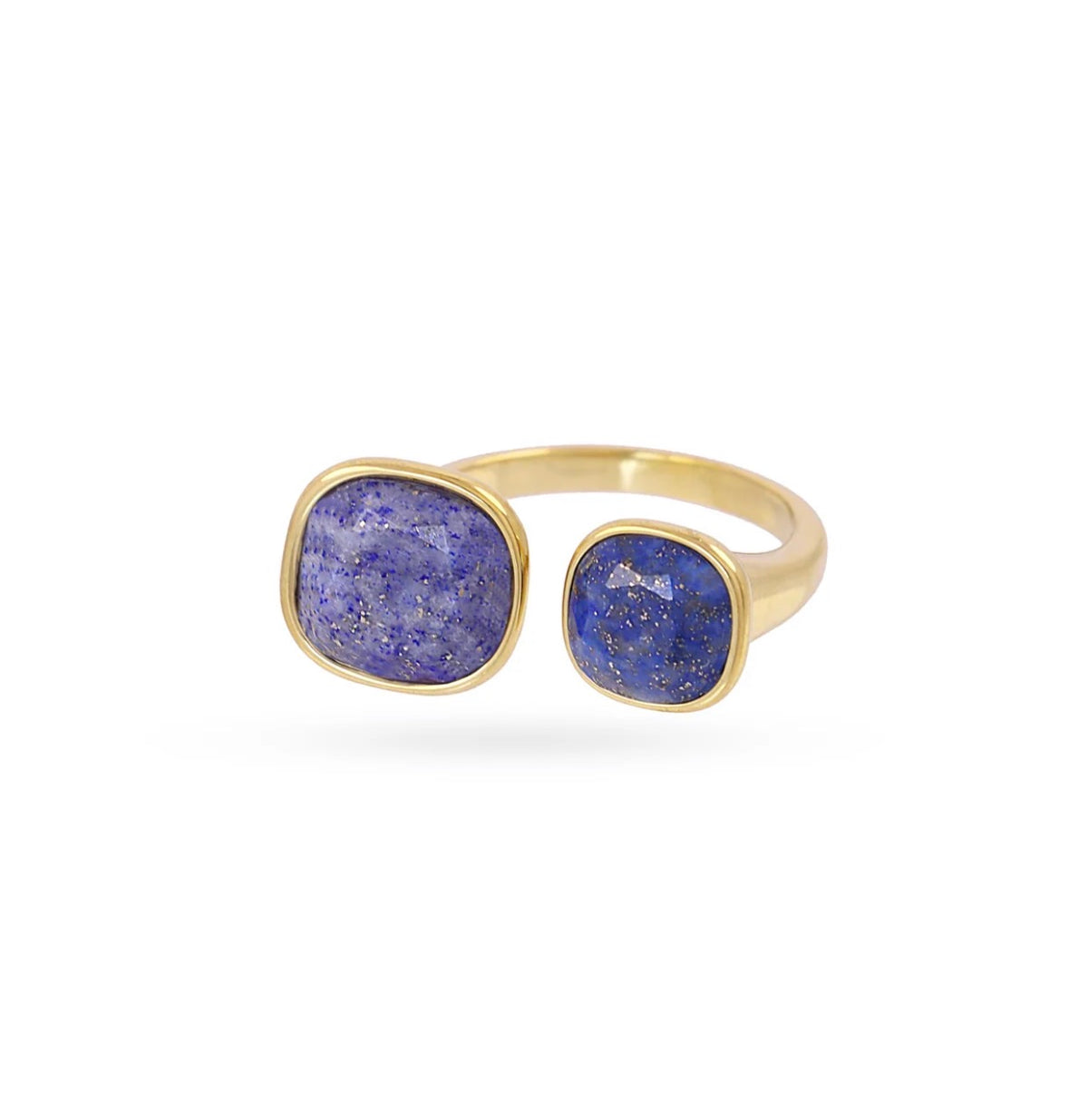 Anello Anartxy donna SPIRIT doppia pietra blu