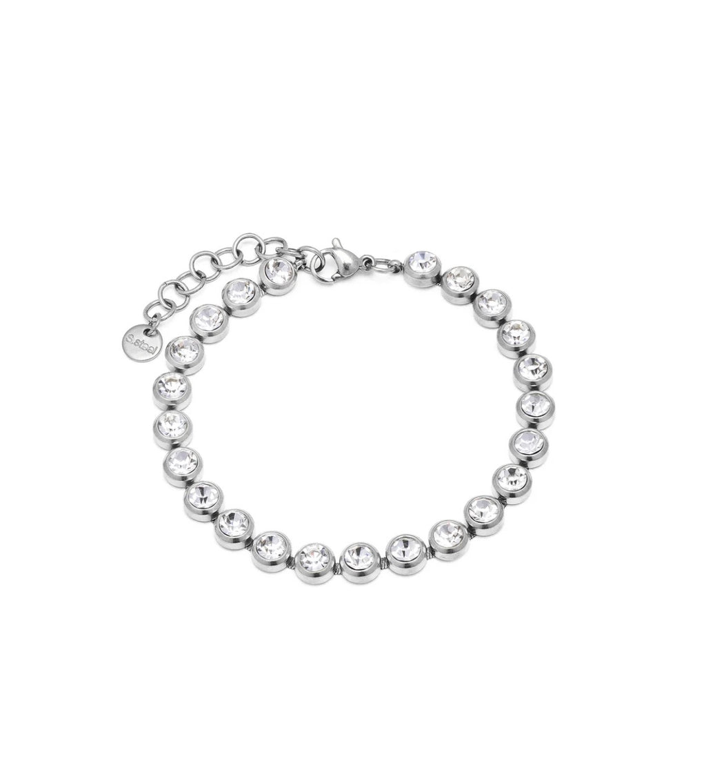 Bracciale Vestopazzo donna con zirconi tondi