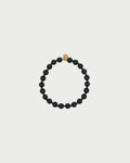 Bracciale Rue des Mille Charm bar Base agata nera e zirconi milky