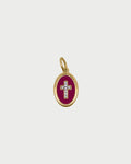 Charm Rue des Mille Charm bar Cross Burgundy
