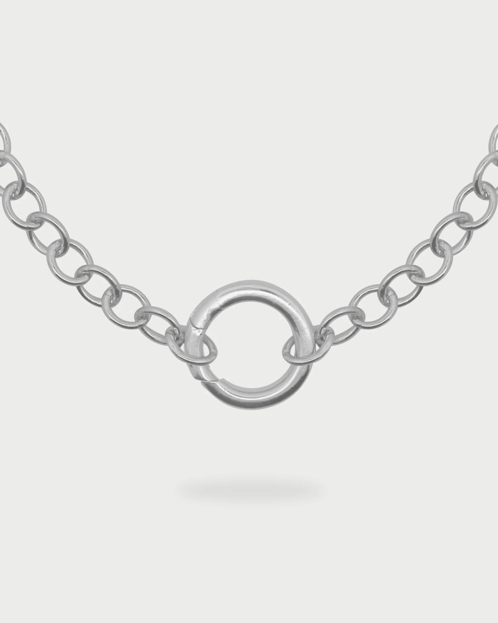 Collana Rue des Mille Charm bar  Rolò chain Base cerchio