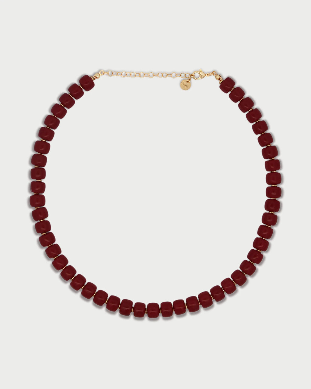 Collana Rue des Mille Charm bar Base Ibiza Burgundy