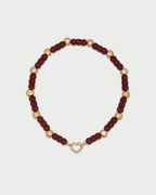 Collana Rue des Mille Charm bar Base boule Burgundy