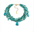Collana Vestopazzo Coral Choker Macramè Turchese
