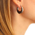Orecchini a cerchio Anartxy donna  Mezza luna