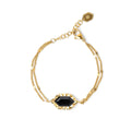 Bracciale Anartxy donna Gleam pietra nera
