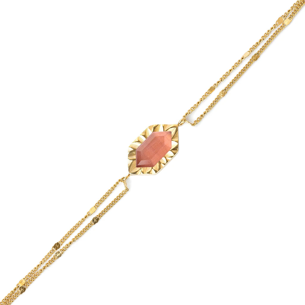 Bracciale Anartxy donna Gleam pietra rosa