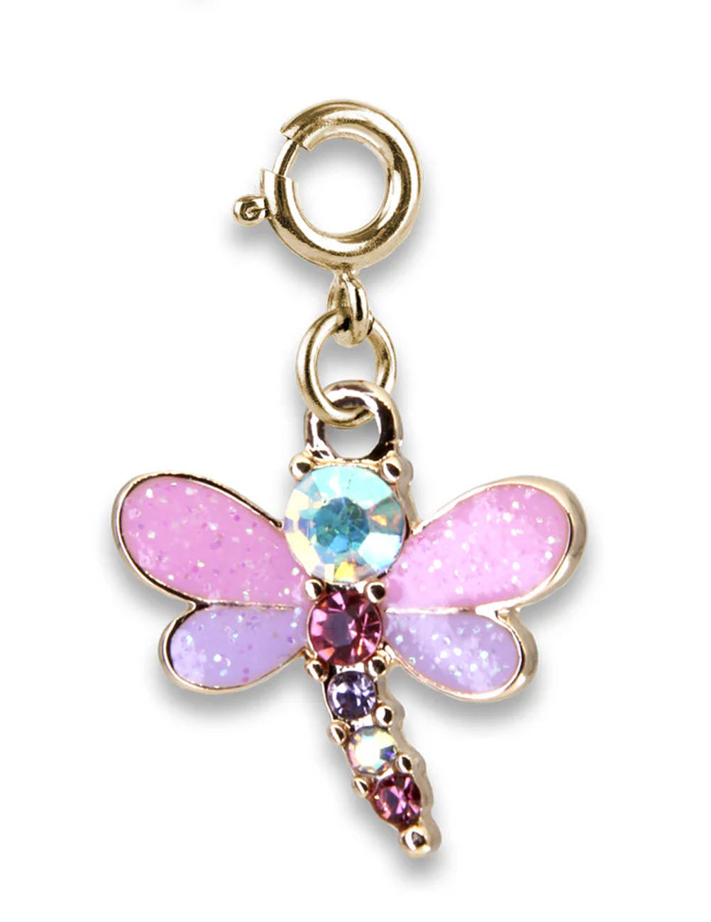 Ciondolo CharmIT! Libellula glitter oro