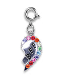 Ciondolo CharmIT! Cuore spezzato BFF argento