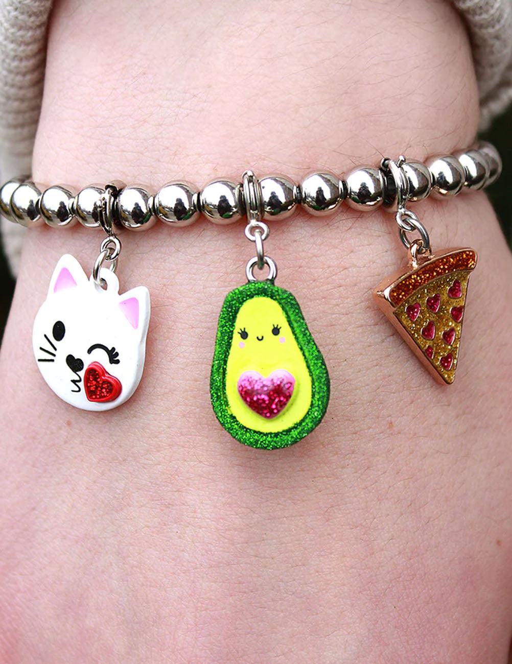 Ciondolo CharmIT! Avocado glitterato
