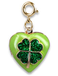 Ciondolo CharmIT! Cuore con quadrifoglio