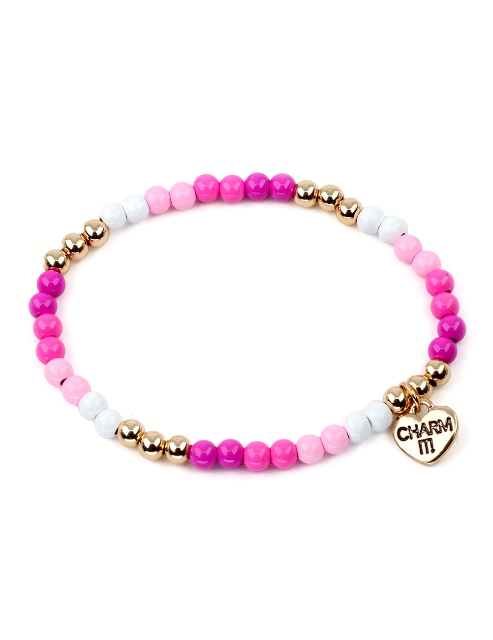 Bracciale CharmIT! Perline rosa