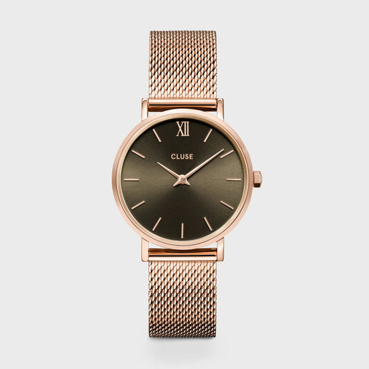 Orologio Cluse Minuit Mesh, Grey, Rose Gold Colour