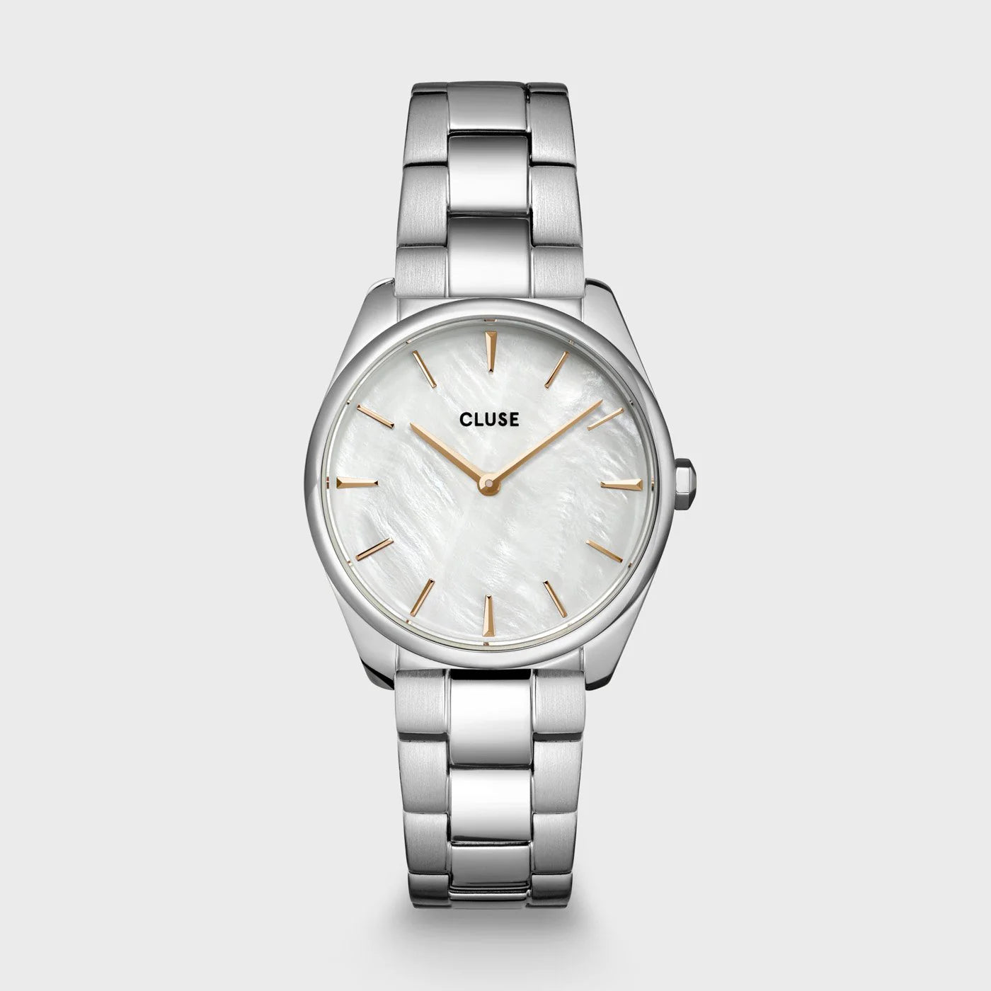 Orologio Cluse Féroce Petite Steel, White Pearl, Silver Colour