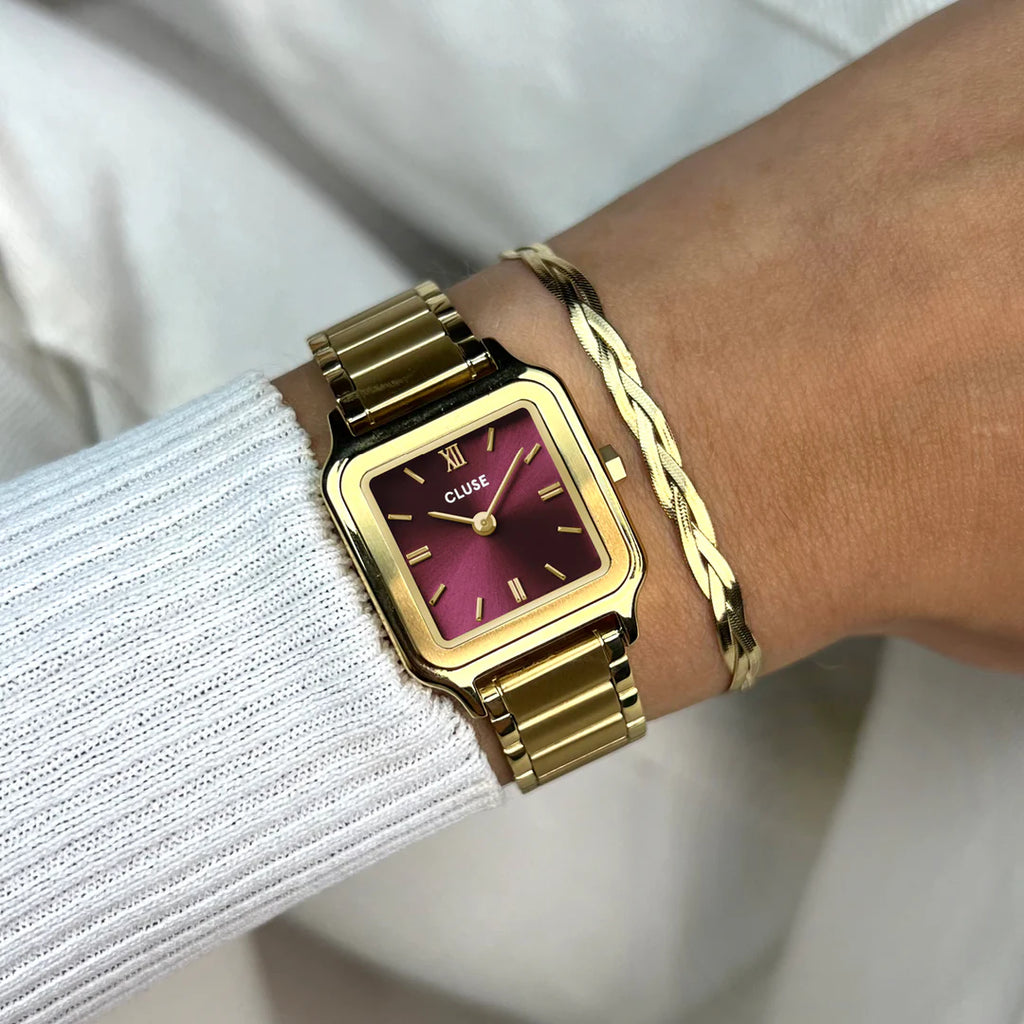 Orologio Cluse Gracieuse Petite Watch Steel Gold Vinaccia